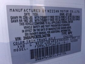 Salvaged Cars 2025 Nissan Kicks MPV