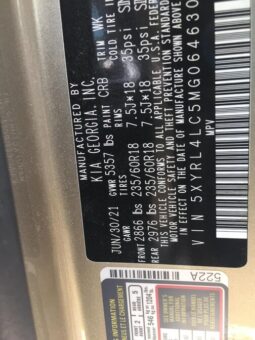 
										Salvaged Cars 2021 Kia Sorento full									