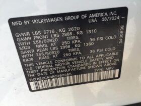 Salvaged Cars 2024 Volkswagen Atlas Cross Sport