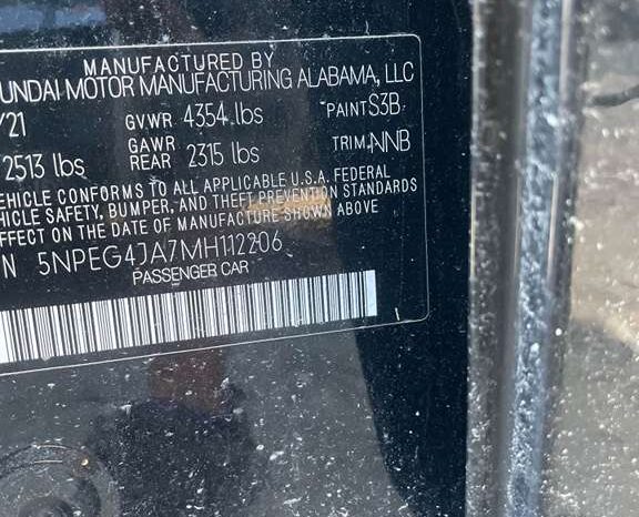 
								Salvaged Cars 2021 Hyundai Sonata full									