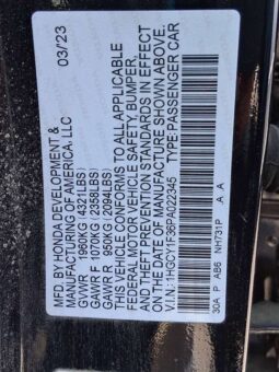 
										Salvaged Cars 2023 Honda Accord full									