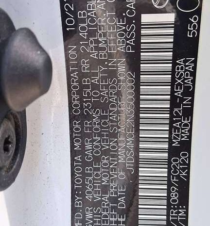 
								Salvaged Cars 2022 Toyota Corolla full									