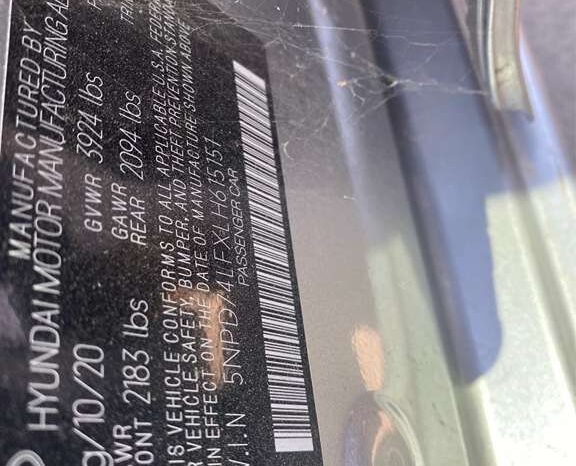 
								Salvaged Cars 2020 Hyundai Elantra full									