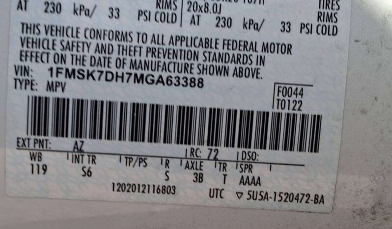
								Salvaged Cars 2021 Ford Explorer full									