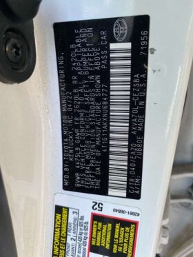 Salvaged Cars 2022 Toyota Camry